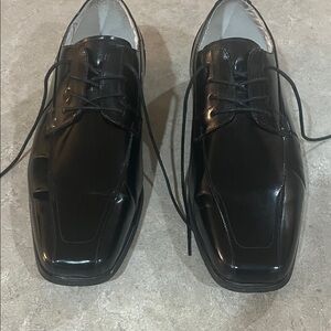 Classic Black Stacy Adams Men's Dress Shoes (worn twice )